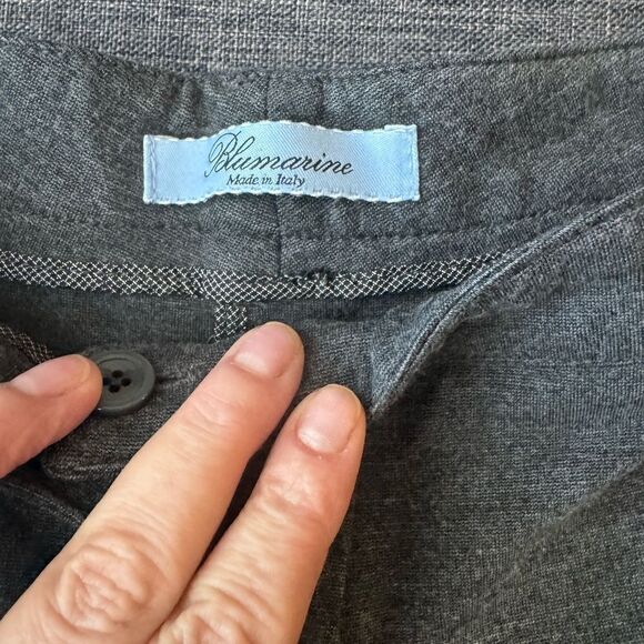 100% AUTHENTIC BLUMARINE GRAY COLOR LADY’S PANTS, SIZE  EU 44”,  MADE IN ITALY - Picture 12 of 16